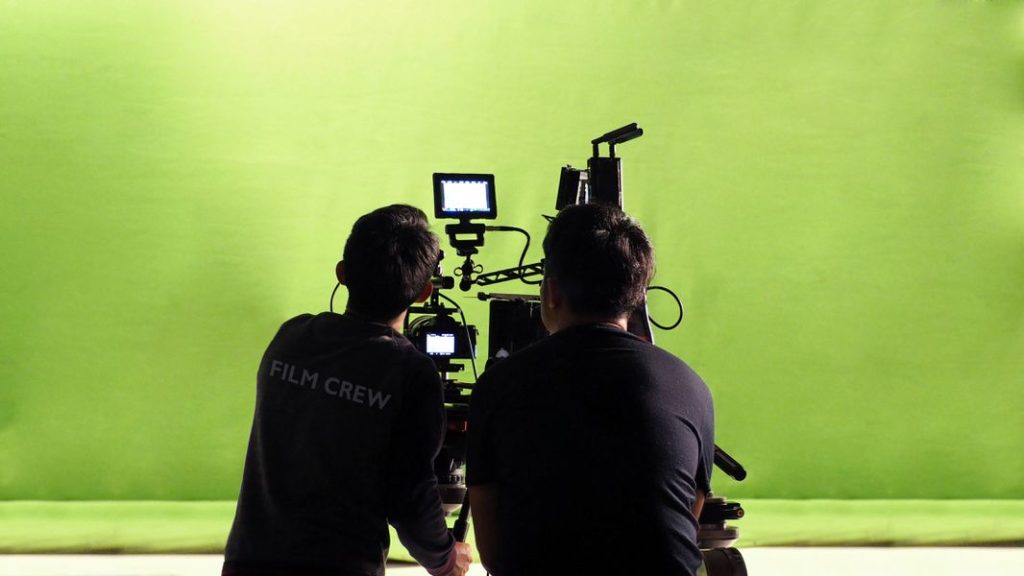 green screen filming